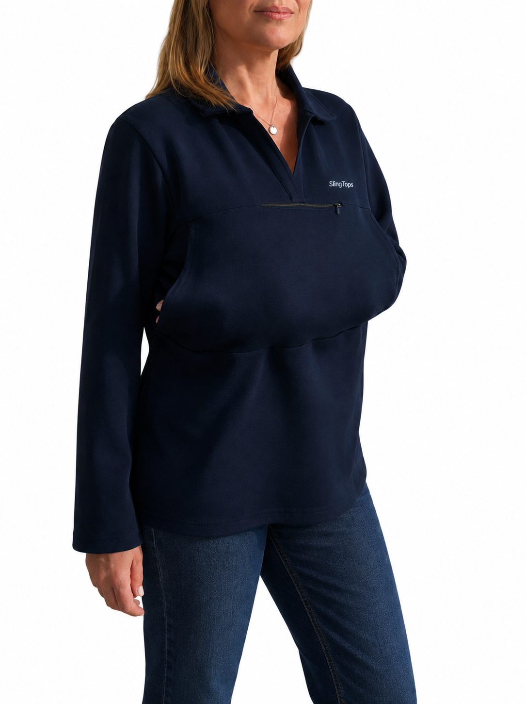 Women's Recovery Tunic with Built-In Arm Support - Strength Wrapped in Style