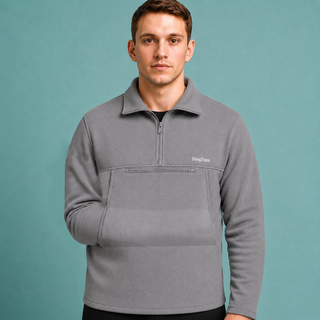 Pull à col zippé pour homme — Un style affirmé allié à un soutien bien pensé